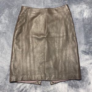 100% leather skirt